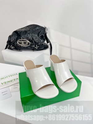 Bottega Veneta Atomic 6cm Lambskin Mule White