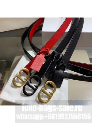 Dior Width 2cm Calfskin Belt With Black CD Buckle 03 2020 Collection