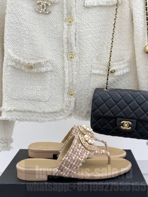 Chanel Flat Slide Thong Sandals 2025 17