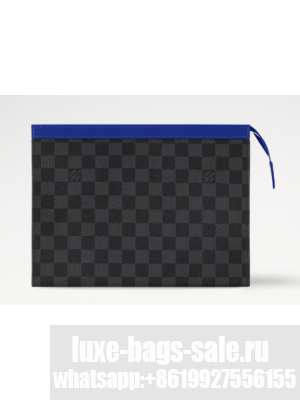 Louis Vuitton Pochette Voyage MM N00088 Indigo Blue