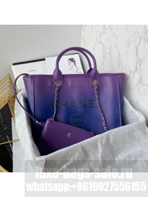 Chanel SHOPPING BAG AS3351 purple