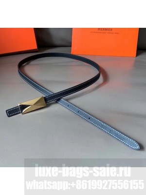 Hermes Width 1.3cm Swift & Epsom Leather Reversible Belt Black 2020 Collection