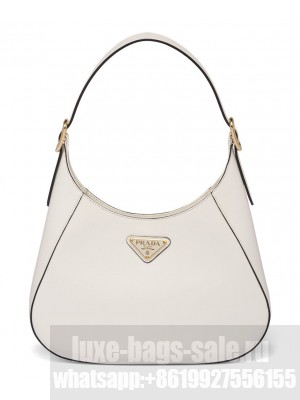 Prada Leather Shoulder Bag 1BC179 Cream