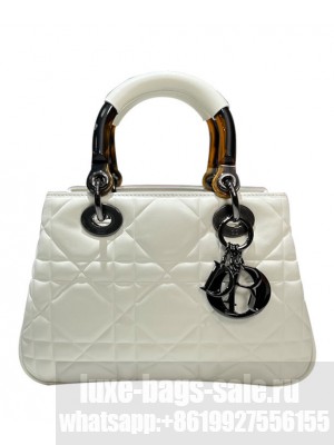 Christian Dior Small Lady 95.22 Bag Cream