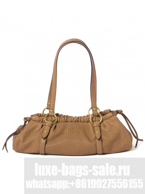 Miumiu Nappa Leather Bag 5BG289 Coffee