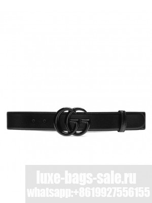 Gucci GG Marmont Wide Belt Black