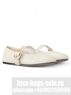 Louis Vuitton Women's Romy Flat Ballerina 1AGVI5 White