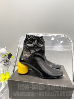 Jil Sander 7cm Round heel stretch long boots