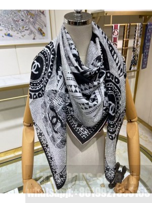 Chanel Women's Square Scarf White
