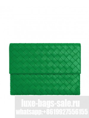 Bottega Veneta Flap Pouch Green
