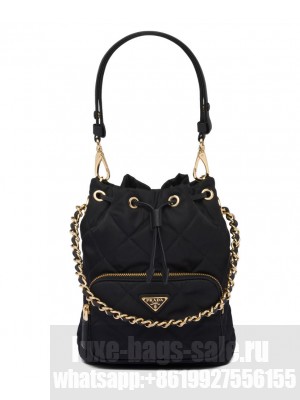Prada Re-Nylon Shoulder Bag 1BH038 Black