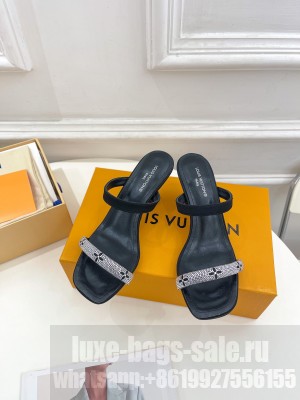 Louis Vuitton Sparkle 9.5cm Heel Slide Sandals 2023 05