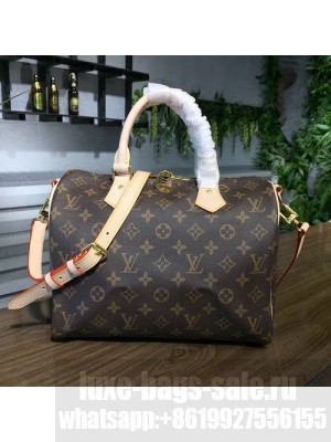 Louis Vuitton Speedy 30cm Bandouliere Bag Monogram Canvas Fall/Winter 2017 Collection M41112, Beige