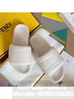 Fendi Unisex Roma Calfskin Flat Slide Sandals 2024 04