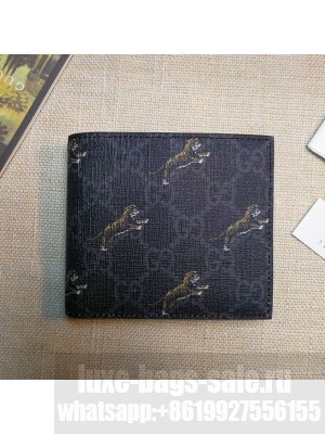 Gucci GG Canvas Wallet with Tigers Print 575133 2019 Collection