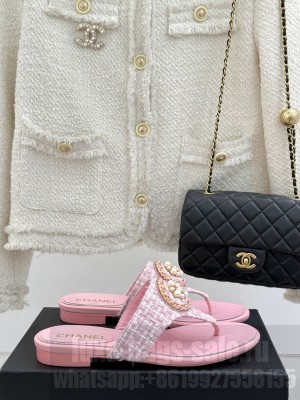 Chanel Flat Slide Thong Sandals 2025 15