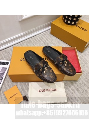 LOUIS VUITTON OPEN BACK GLORIA FLAT LOAFER Patent Monogram canvas 2021 Collcetion
