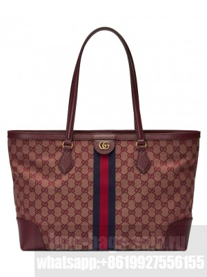 Gucci Ophidia Medium Tote With Web 631685 Mauve