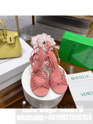 Bottega Veneta Dot Strap Lamskin 9.5cm Sandals 2022 Collection Pink
