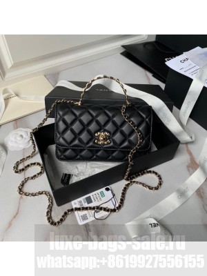 CHANEL CLUTCH WITH CHAIN AP3797 black