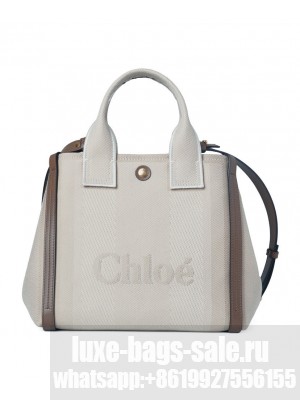 Chloe Small Carry Tote Bag 25US911 Cream