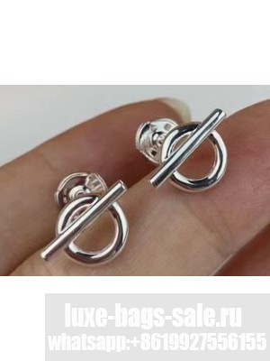 Hermes Mini Chaine d'Ancre Earrings Silver