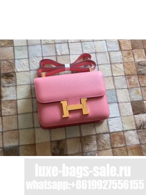 Hermes Constance 18/23 Bag in original Epsom Leather pink