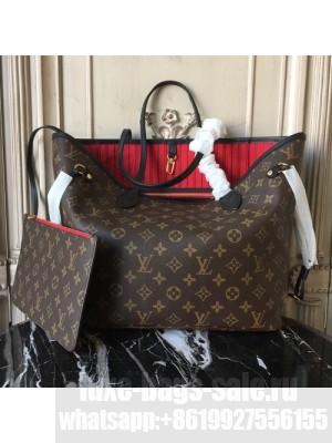 Louis Vuitton Neverfull MM Monogram Canvas Cruise 2017 Collection M41177, Cherry