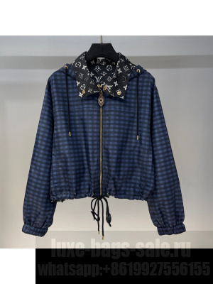 Louis Vuitton Check Jacket Blue 2025