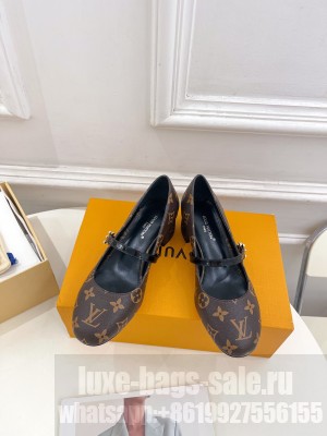 Louis Vuitton Romy Monogram Pump Brown