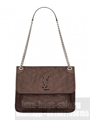 Saint Laurent Medium Niki Chain Bag 498894 Mauve
