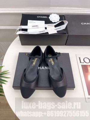Chanel calfskin & Grosgrain Mary Janes Black 2025