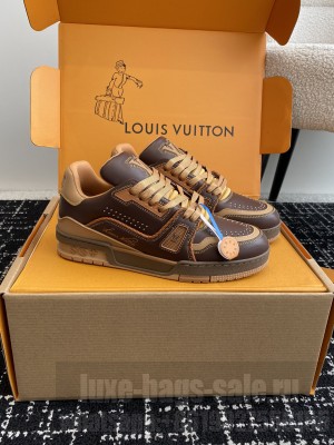 Louis Vuitton Unisex LV Trainer Brown Sneaker 2024