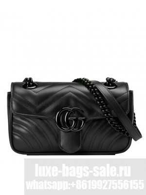Gucci GG Marmont Quilted Mini Bag Black