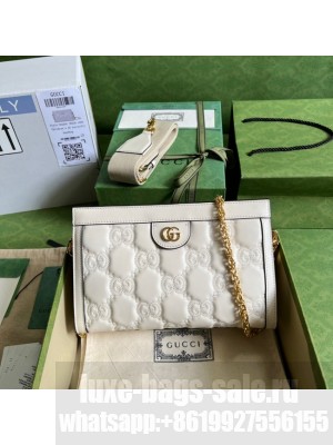 Gucci GG Matelasse leather shoulder bag 702200 white