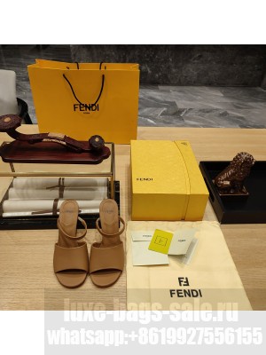 Fendi First 95mm calfleather high-heeled sandals 08