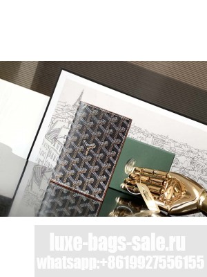 Goyard Grenelle Passport Cover Black & Tan
