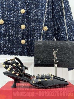 Valentino Rockstud Slingback Sandals 012