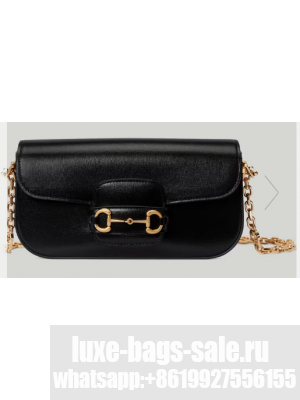 GUCCI HORSEBIT 1955 SMALL SHOULDER BAG 735178 black