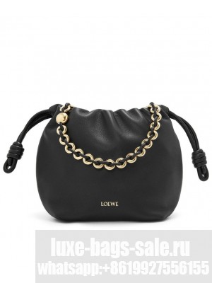 Loewe Mini Flamenco Purse Bag In Mellow Nappa Lambskin Black