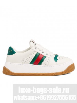 Gucci Unisex Screener Trainer With Web 771880 Green