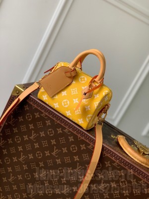 Louis Vuitton Speedy 18 Bandouliere Damier Pop M40595 yellow