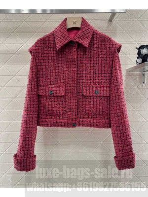 Chanel Women's Tweed Jacket Pink