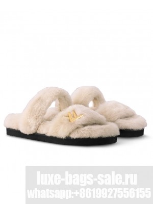 Louis Vuitton Women's LV Sunset Comfort Flat Mule 1AC70P Cream