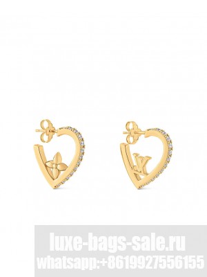 Louis Vuitton Women's My LV Love Earrings M01616 Golden
