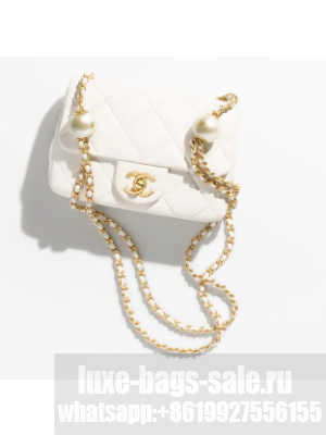 CHANEL MINI FLAP BAG AS4868 WHITE
