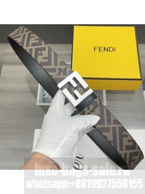 Fendi 38mm Eversible Belt FF buckle with stud closure 2021 Collection 024