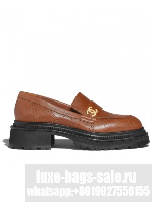Chanel Women's Moccasins G45074 Coffee