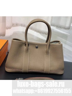 Hermes Mini Garden Party Bag in original togo leather Camel