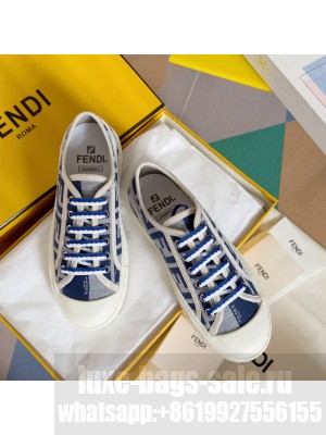 Fendi Domino FF fabric Unisex low-tops sneakers 013